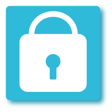Home - Cybersecurity Awareness 4 Icon mit Sicherheitsschloss